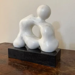 Quieto Equilibrio Calacatta Carrara Marble Sculpture by Piero Speranza