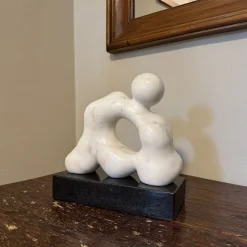 Quieto Equilibrio Calacatta Carrara Marble Sculpture by Piero Speranza
