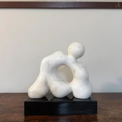 Quieto Equilibrio Calacatta Carrara Marble Sculpture by Piero Speranza