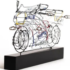 Racing Motorcycle Wire Sculpture