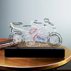 Racing Motorcycle Wire Sculpture