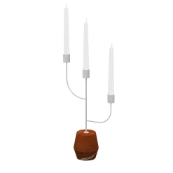 Rami Alicante Red and White Candle Holder