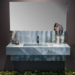 Ratio Bathroom Sink with Backsplash by Sapiens Design