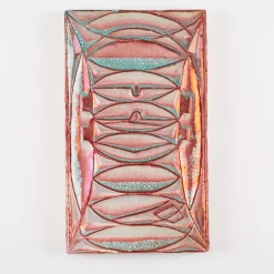 Rectangular Copper Luster Decorative Ceramic Tile