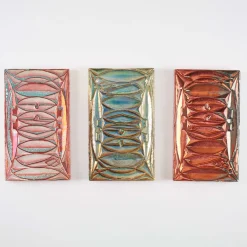 Rectangular Copper Luster Decorative Ceramic Tile