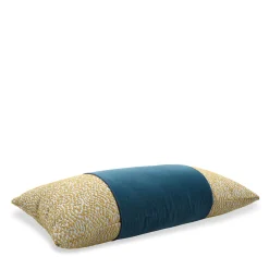 Rectangular Light Blue Band Reverse Filigrana Nebulosa Cushion