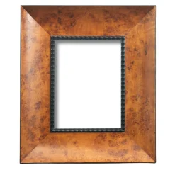 Rectangular Poplar Burl Wood Frame