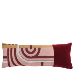 Rectangular Simple Cushion in Les Intrigues Jacquard Fabric