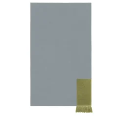 Rectangular Sky-Blue & Sage-Green Rug