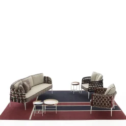 Red & Blue Version 4 Outdoor Rug by Antonio Marras