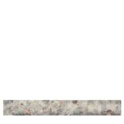 Red & Gray Blue Fleuraissance Cotton Wallcovering Fabric