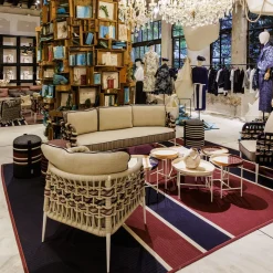 Red and Blue Outdoor Rug by Antonio Marras