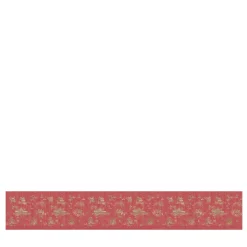 Red Hours & Blinks Polyester Wallcovering Fabric