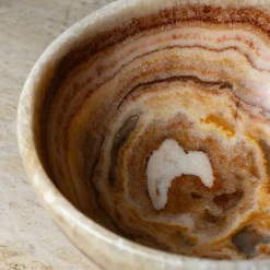 Red Onyx Bowl Centerpiece by Palomba Serafini