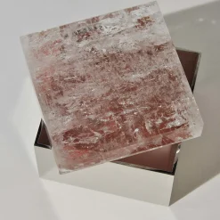 Red Quartz Brass Box