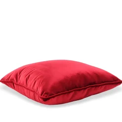 Red Silk Velvet Carrè Cushion
