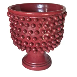 Red Textured Cachepot