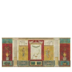 Red Yellow & Green Pompeii Cotton Wallcovering Fabric