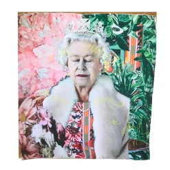 Regina Elisabetta II in Giallo Tapestry Limited Edition