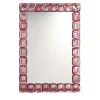 Rettangolo Rubino Murano Glass Wall Mirror