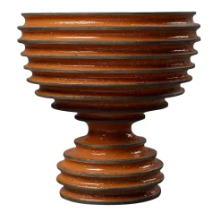 Revolver Orange and Brown Goblet by Christoph Radl