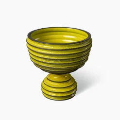 Revolver Yellow and Brown Goblet by Christoph Radl