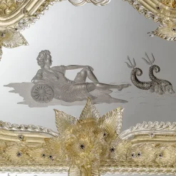 Rex Wall Mirror with Gold Leaf