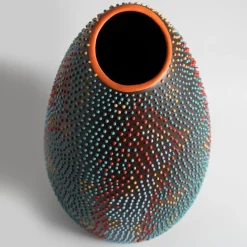 RIC-4 Chameleon Polychrome Vase by A. Mancuso/Analogia Projects