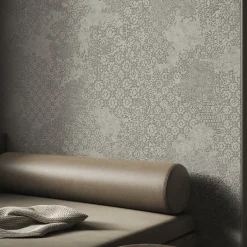 Ricami Gray Wallpaper