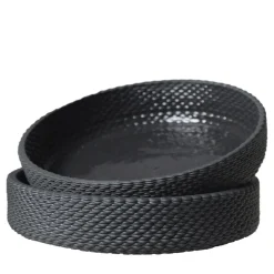 Ricotta Set of 4 Small Black Bowls