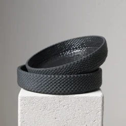 Ricotta Set of 4 Small Black Bowls