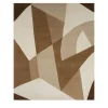Riflessi Abstract Brown Wool & Silk Rug by Gio Ponti