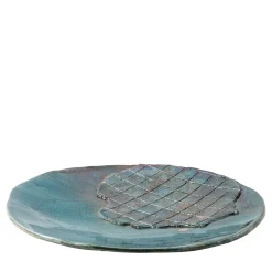 Riflessi Veneziani Blue Ceramic Decorative Plate by Nino Basso