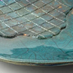 Riflessi Veneziani Blue Ceramic Decorative Plate by Nino Basso