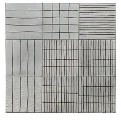 Righe Set of 44 Gray Tiles by Margherita Rui