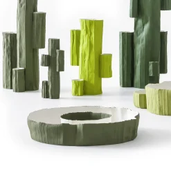 RING BOWL CORTECCIA B1/Grgio verde Centerpiece