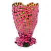 Rock Green and Fuchsia Large Vase by Gaetano Pesce