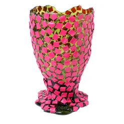 Rock Green and Fuchsia Large Vase by Gaetano Pesce