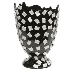 Rock Textile Black Vase by Gaetano Pesce