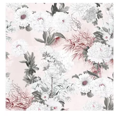 Romantic Blush Floral Wallpaper