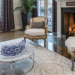 Rombo Hexagon Blue Murano Glass Centerpiece by Andrea Orso