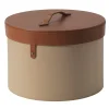 Ronda Beige Leather Box