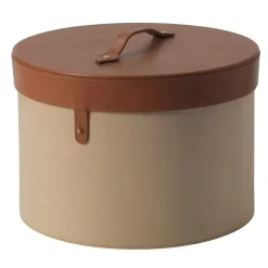 Ronda Beige Leather Box