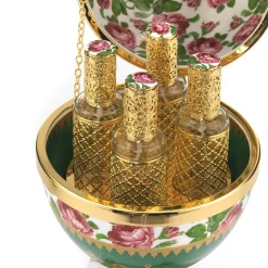 ROSES EGG BOX with 4 parfume bottles