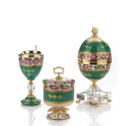 ROSES EGG BOX with 4 parfume bottles