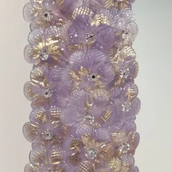 Roseto Glicine Oro Rectangular Wall Mirror