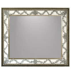 Rosetta Frame Mirror with Porcelain Garland