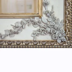 Rosetta Frame Mirror with Porcelain Garland