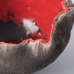 Rosso Di Sera Red Ceramic Decorative Bowl by Nino Basso #3