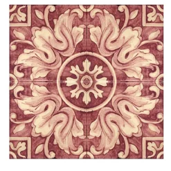 Rosso Ficus Indica Set of 4 Tiles #6